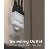 Fosmon 3 Outlet Adapter, 3 Way Rotating Outlet Plug Adapter,