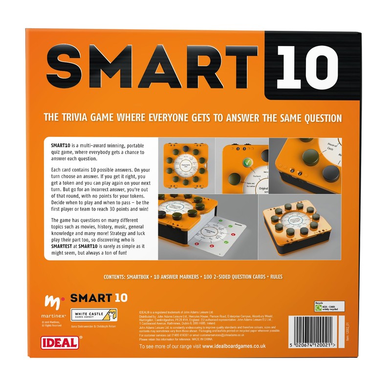 Smart 10 (UK Version) | The Play and Pass Trivia