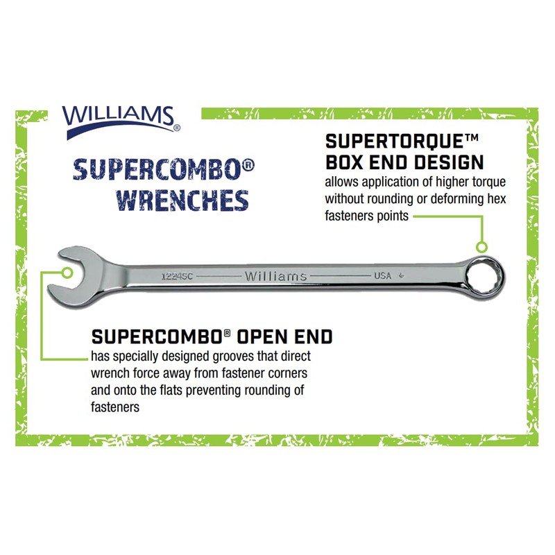 Williams WS-1170SCA 7-Piece Super Combo Wrench Set