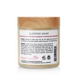 Clean Beauty Deep Hydration Sleeping Face Mask with Rosehip Oil & Collagen - Strengthen Skin & Reduce Fine Lines (4 oz)
