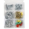Everbilt 400-PC Zinc-Plated, All-in-1 Fastener Kit (Nails, Screws, Brads, Tacks)