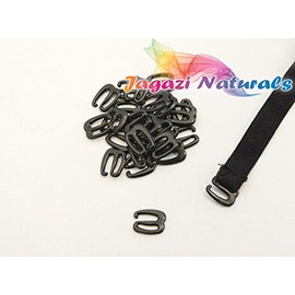 Adjustable Straps. Hooks. Elastic Stretchy Band Wig making. Wig Cap. beige, brown, black hooks, bra hooks, wig cap hooks (24 black hooks)
