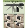 Funkup Sofa Tray Armrest with Drink Holder & Compartments, Foldable