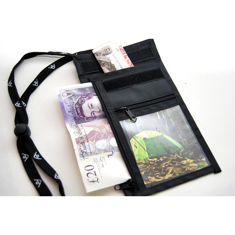 everest1953 Shoulder Bag Chest Safe Breast Pocket Zip Black Outdoor