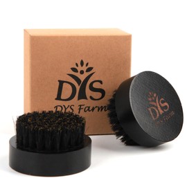 2 Pack Beard Brush for Men - Natural Boar Bristle for Men’s Facial Hair Care, Smoothing & Thickening - Travel Friendly