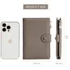Leather Passport Wallet for Women, Slim RFID Blocking Passport Holder,