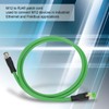 M12 to RJ45 Patch Cord 4Pin Networking Cable for Industrial