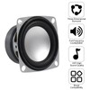 DWEII 6Pcs 2" 4Ohm 3W Full Range Audio Speaker Stereo