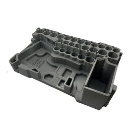 Jonah Pope Design 3d Printed Insert designed for GEN1 M12 Stubby 3/8" Impact and Packout Organizer (Does Not Fit Boot) Insert Only (Industrial Gray)