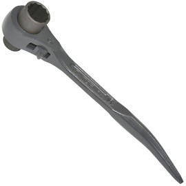 TOP Short Ratchet Wrench 0.5 x 0.6 inches (12 x 14 mm), Curved Shino Body Color, Black, RM-12x14S, Tsubame Sanjo, Made in Japan