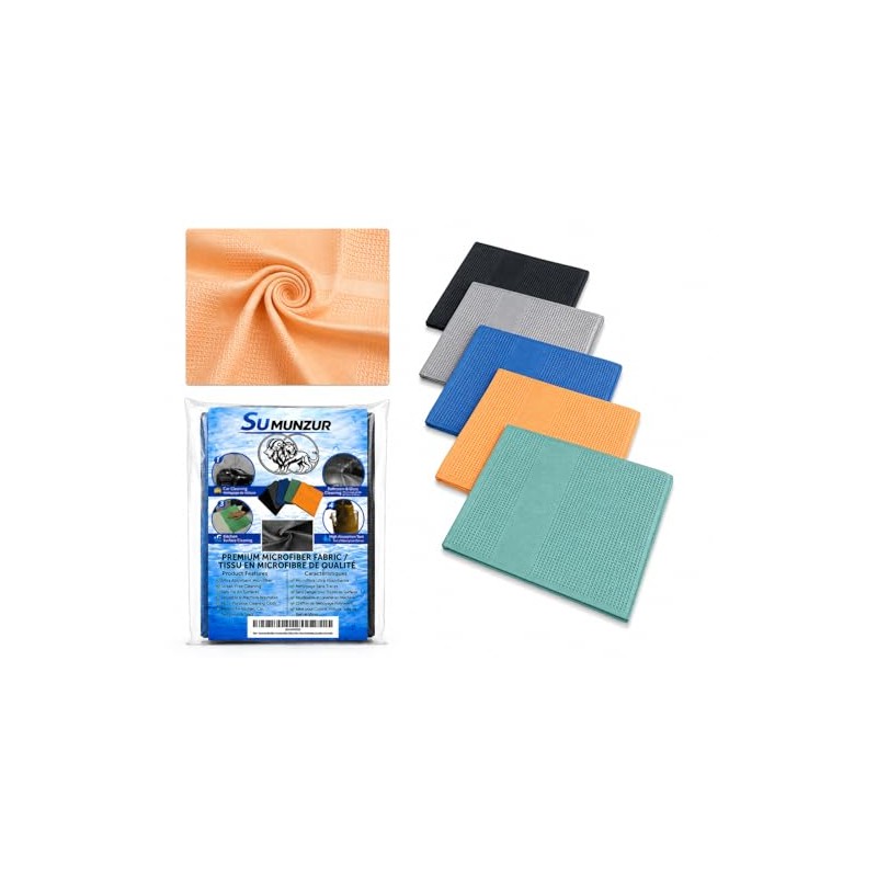 Super Absorbent Microfiber Cleaning Cloth Set of 5