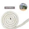 10 mm Wide Cotton Rope 4 m Long Rope White