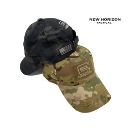 New Horizon Cap, Tactical Cap, Airsoft Hat, Military Camo, Camo, Velcro, Sunshade, Outdoor, Fishing, Baseball Cap, One Size Fits All (MCBK)