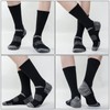 Juedverty Men's Cushioned Crew Work Socks,Moisture Wicking Athletic Boot Socks