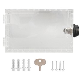Thermostat Lock Box Universal Large Transparent Thermostat Protective Guard for Thermostat On Wall Coded Lock