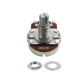 FLEOR 4pcs Full Size Guitar Tone Pot 18mm Shaft Linear Taper Potentiometer B250K