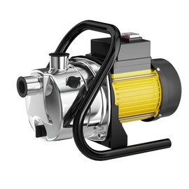 Le Hao Tool 1.6HP Portable Water Transfer Pump 1500GPH for Draining Irrigation, Heavy Duty Industrial Use Hose Pipe - Color: Yellow