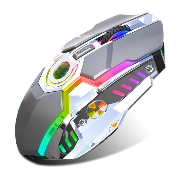 Elprico T30 Gaming Mouse, 2.4G Wireless Mechanical Gaming Mouse with