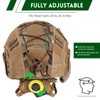 ClrfZebr Adjustable Tactical Helmet with Counterweight Pouch & Cover for