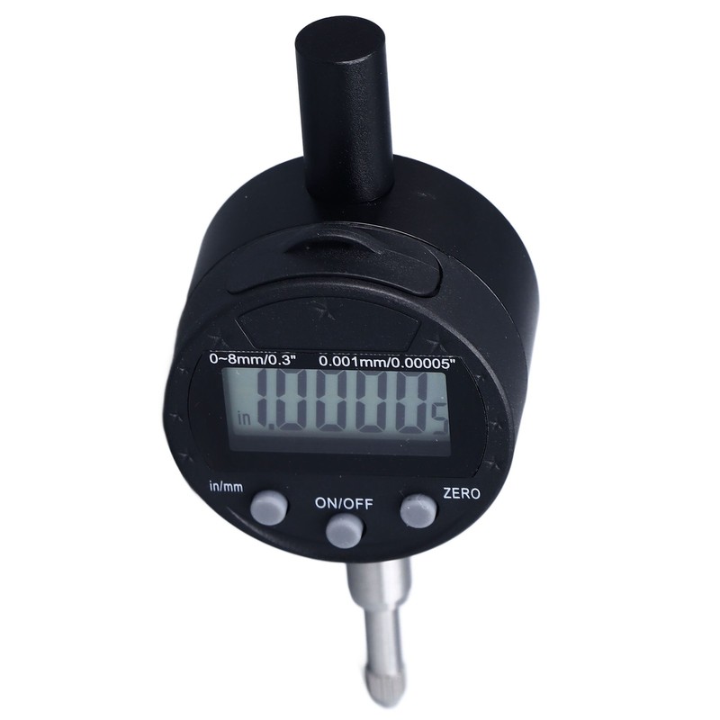 Dial Indicator Digital Display 0.00005in/0.001mm Resolution 0 to 8mm Range