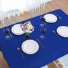 FOLINS&HOME Royal Blue Rectangle Tablecloth 60 x 84 Wrinkle Free