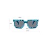 Purasudo Party Sunglasses, Mosaic Sunglasses, Glasses, Lens Included, Black, Dot