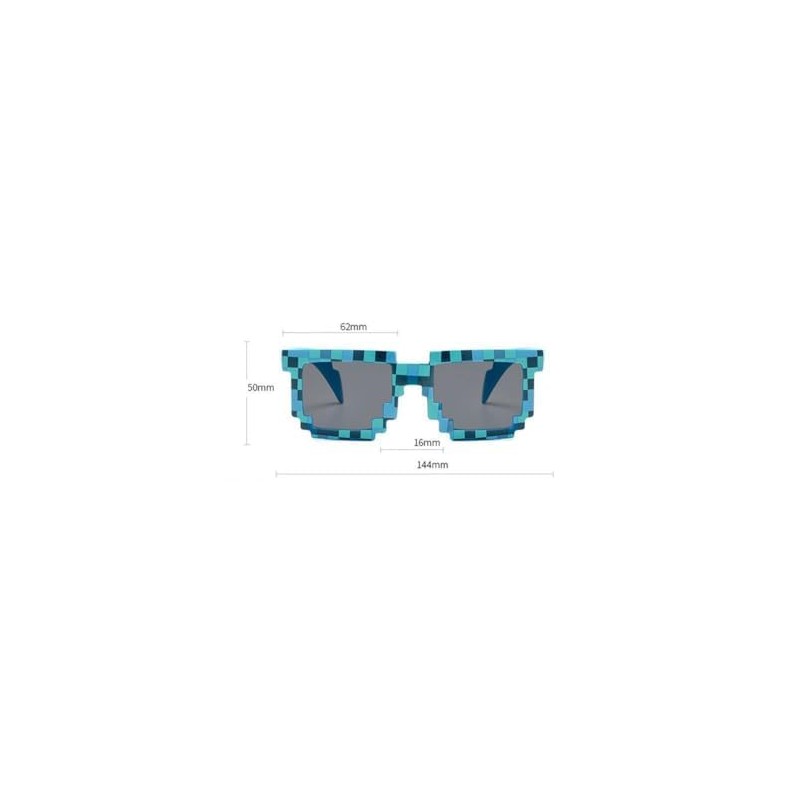 Purasudo Party Sunglasses, Mosaic Sunglasses, Glasses, Lens Included, Black, Dot