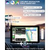 Compatible Wireless Apple CarPlay Android Auto Screen fo Car, 7"