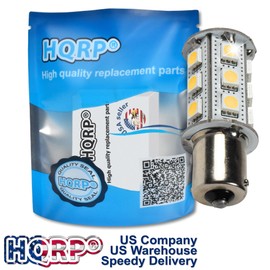 HQRP 2-Pack BA15s 18 LEDs Light Bulb Warm White Replacement for 1141 1156 fits Casita Jayco Winnebago Minnie Winnie Jamboree Searcher Lance Travel Trailer Motorhome RV Interior Porch Lights