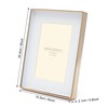 MIMOSA MOMENTS 6x8 Metal Picture Frame with Mat for 4x6