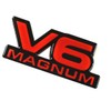 1pc V6 Magnum Emblems Fender Door Nameplate 3D Badge Stickers