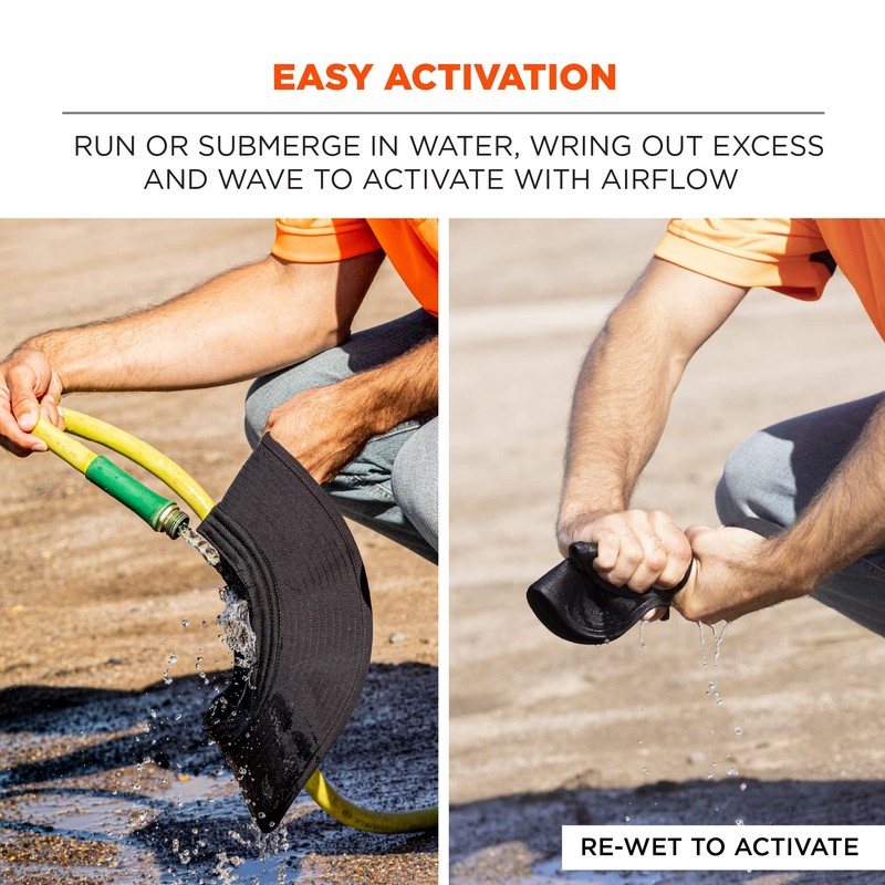 Ergodyne Standard Cooling Bucket Hat, Gray