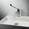 Drain Fitting for Sink with and without Overflow, Click-Clack Valve