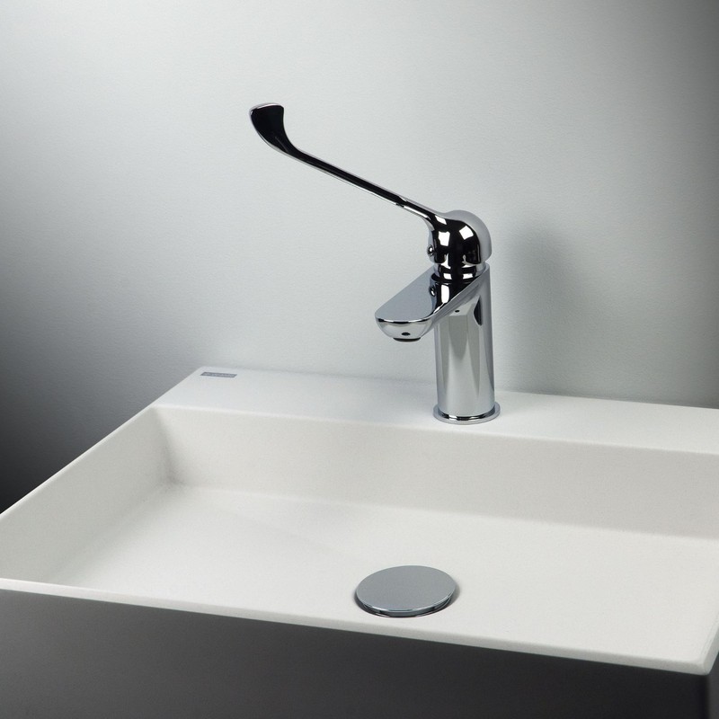 Drain Fitting for Sink with and without Overflow, Click-Clack Valve