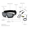 Ocean OCN-3700-0X Floating Sunglasses, UV Protection, Recyclable Material, Frame &