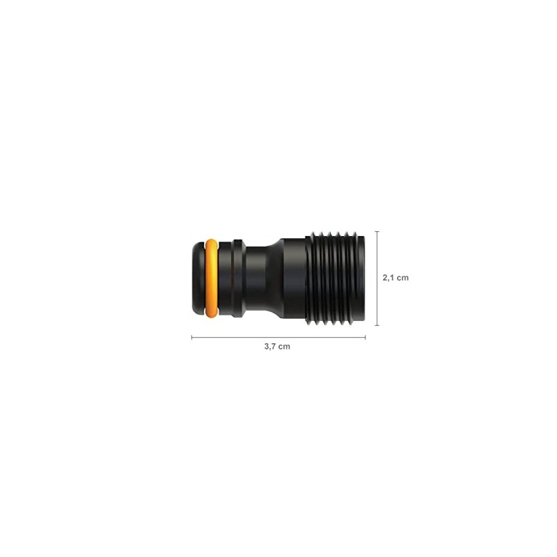 Fiskars 1027060 Tap Connector, for Taps, Male Thread, Diameter 21