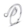 VIKI LYNN Music Note Ring for Women Girls 925 Sterling