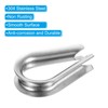 PATIKIL 10 Pack 5mm 3/16" Wire Rope Sleeves Cable Sleeves