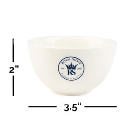 RoyalShave Ceramic Shaving Bowl - Mug for Shave Soaps! (White)