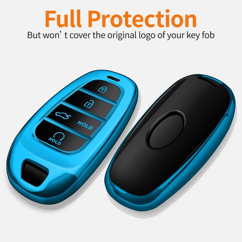 Sindeda Key Fob Cover with Keychain Soft Full Protection Key