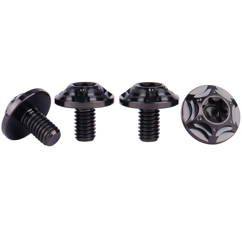 UHDFBDHF Titanium Bolt M6 Torx Head T40 Screws for Bicycle,