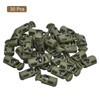 sourcing map 30Pcs Plastic Cord Lock Draw String Single Hole