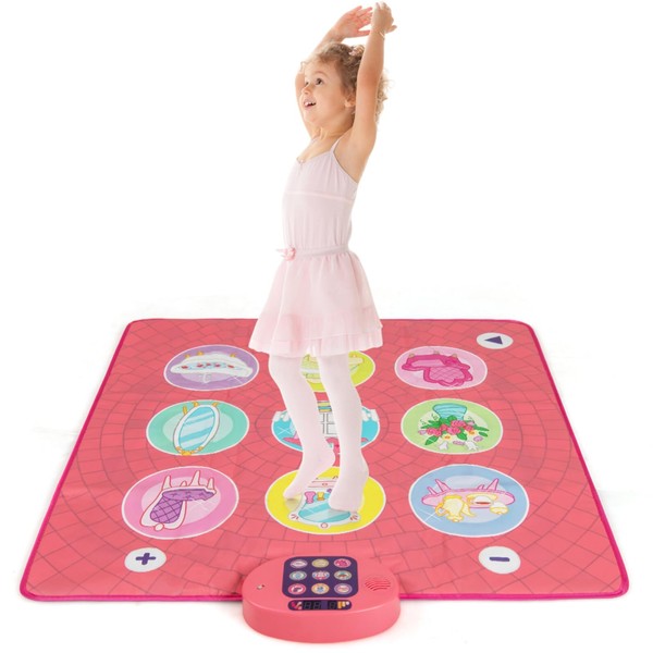 Maxmass Kids Light up Dance Mat, Music Play Mat with