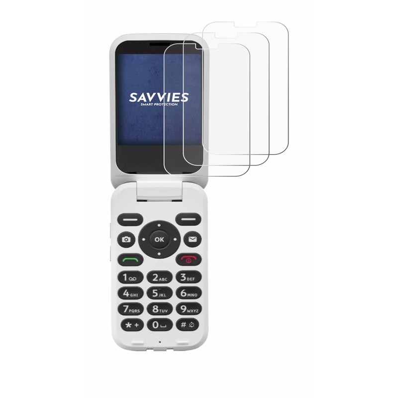 Savvies 6 Pack Screen Protector compatible with Doro 6880 Protection