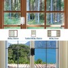Sliding Window Sash Locks White ZUONAI 2 Pack Cam Sash
