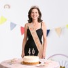 40th Birthday Decoration for Women with Rose Gold Sash, Tiara,Numbers