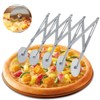 Cortador de Pizza de Acero Inoxidable, Cortador de Pasta Hojaldre,