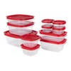 Rubbermaid EasyStore Rectangle and Square Containers, 22-Piece Set, Food Storage