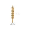 Operitacx DIY Leather Craft Kit 3pcs Copper Leather Slicker Creaser