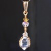 Scepter Quartz Crystal 14K GF Pendant